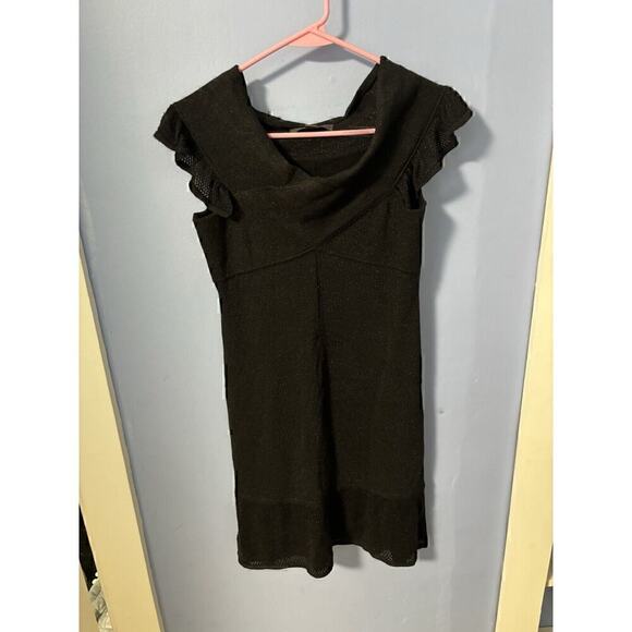 Zac Posen / Target Womens Size M Off Shoulder Sheer Black Metallic Mini Dress - Picture 9 of 9